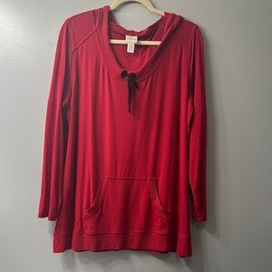 Zenergy by Chico’s Red Hoodie Sweatshirt